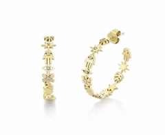 Aros argolla de amuletos - comprar online