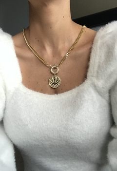 Collar broche timón amuleto suerte - comprar online
