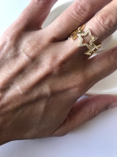 ANILLO AJUSTABLE ESTRELLAS - Joyas De Mi Alma