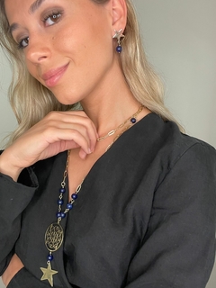 Aros Star lapislázuli - comprar online