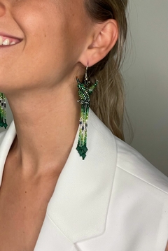 Aros Colibrí verde