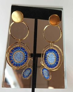 Aros triple círculo azul