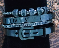 Pulsera negra romana - Joyas De Mi Alma