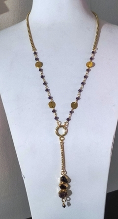 Collar trío de amatista - comprar online