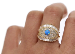 Anillo ojo ópalo azul en internet