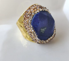 Anillo piedra natural con circones en internet