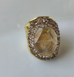 Anillo piedra natural con circones en internet