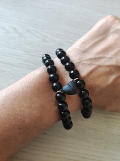 Pulsera enamorados onix - Joyas De Mi Alma