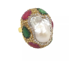 Anillo Perla Barroca