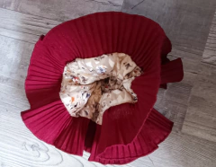 Cole XL Burdeo con plush beich