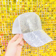 Gorra con lentejuelas lujo x1 - comprar online