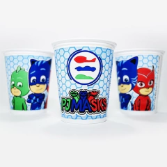 Vaso de polipapel heroes en pijamas x10