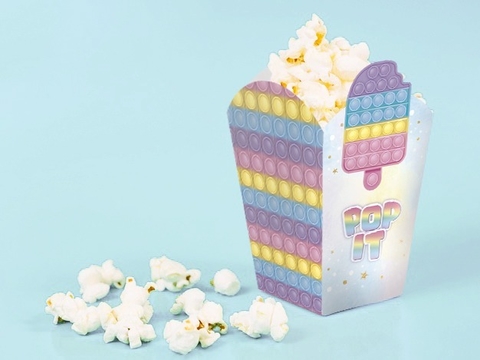 Cajita pochoclera/golosinera pop it x10 - comprar online