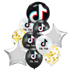 Set de Globos Tik Tok 10 piezas