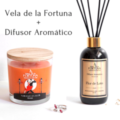 Combo Sorpresa Vela de la Fortuna + Difusor Aromático