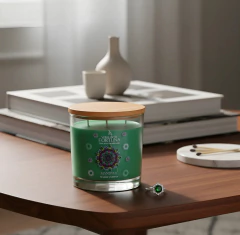VELA SORPRESA "Mandala" - Té Verde y Cedrón