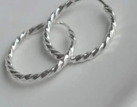 Argola Torcida Fio Redondo - 2 cm