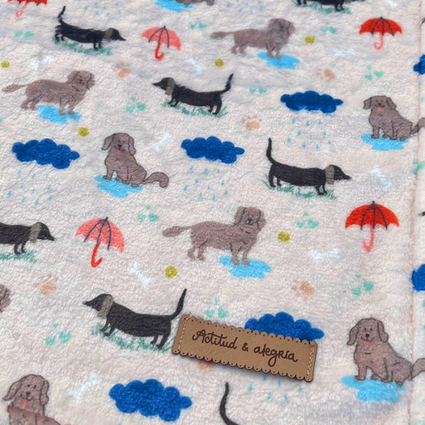Manta polar soft Perritos