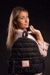 mochila BARCELONA matelasse negra