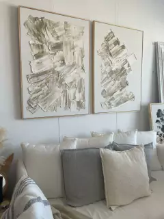 Composicion de dos cuadros Santillana enmarcados - MTO Home