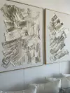 Composicion de dos cuadros Santillana enmarcados - comprar online