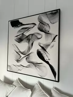 Cuadro Bilarin con marco negro