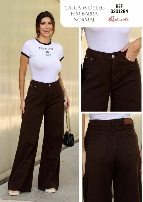 CALCA JEANS WIDELEG LISA FEM - comprar online