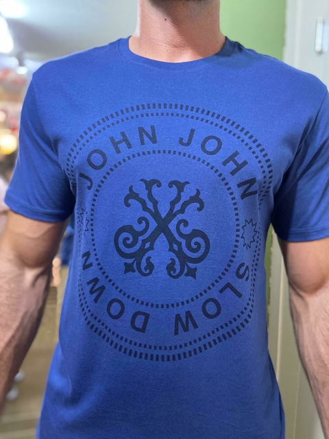 CAMISETA ESTAMPADA COM LOGO JOHN JOHN - comprar online