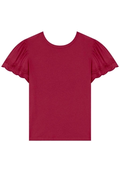 T-SHIRT COM BORDADO NA MANGA LEZ A LEZ - loja online