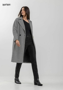 SOBRETUDO PIED DE POULE LEZ A LEZ - Moda Viva