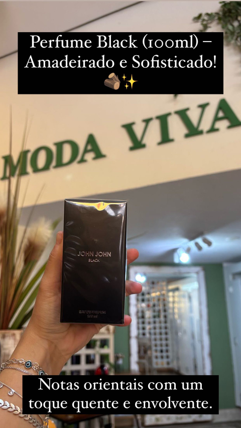 PERFUME BLACK MASCULINO JOHN JOHN - comprar online