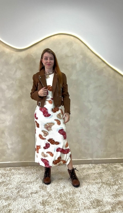 VESTIDO COM AMARRAÇÃO E FENDA LEZ A LEZ - loja online