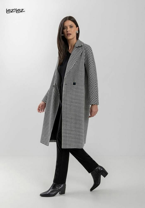 SOBRETUDO PIED DE POULE LEZ A LEZ - comprar online