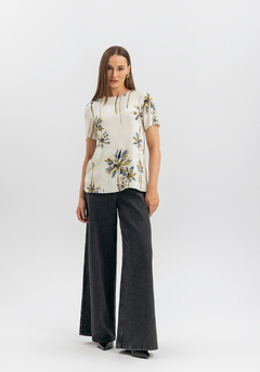 BLUSA DE CREPE ESTAMPADA LEZ A LEZ - comprar online