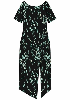 VESTIDO MIDI CANELADO ASSIMÉTRICO - comprar online