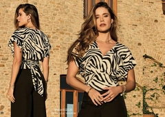 BLUSA GOLA V COM AMARRAÇÃO NAS COSTAS - comprar online