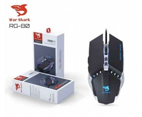 Mouse Gamer RG-80 com 3200DPI com chip de jogos de alta precisão