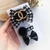 Laço ou Hair clips pied poule preto