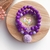 Parzinho pulseiras flor lilás