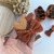 Parzinho hair clips caramelo