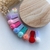 Mini clips pompom tule (unidade)