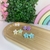 Parzinho flor paetê no mini rabicó - comprar online
