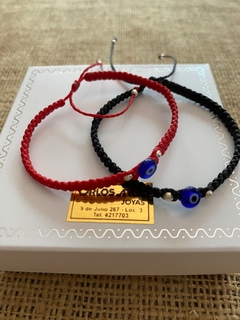 Pulseras hilo y ojo turco