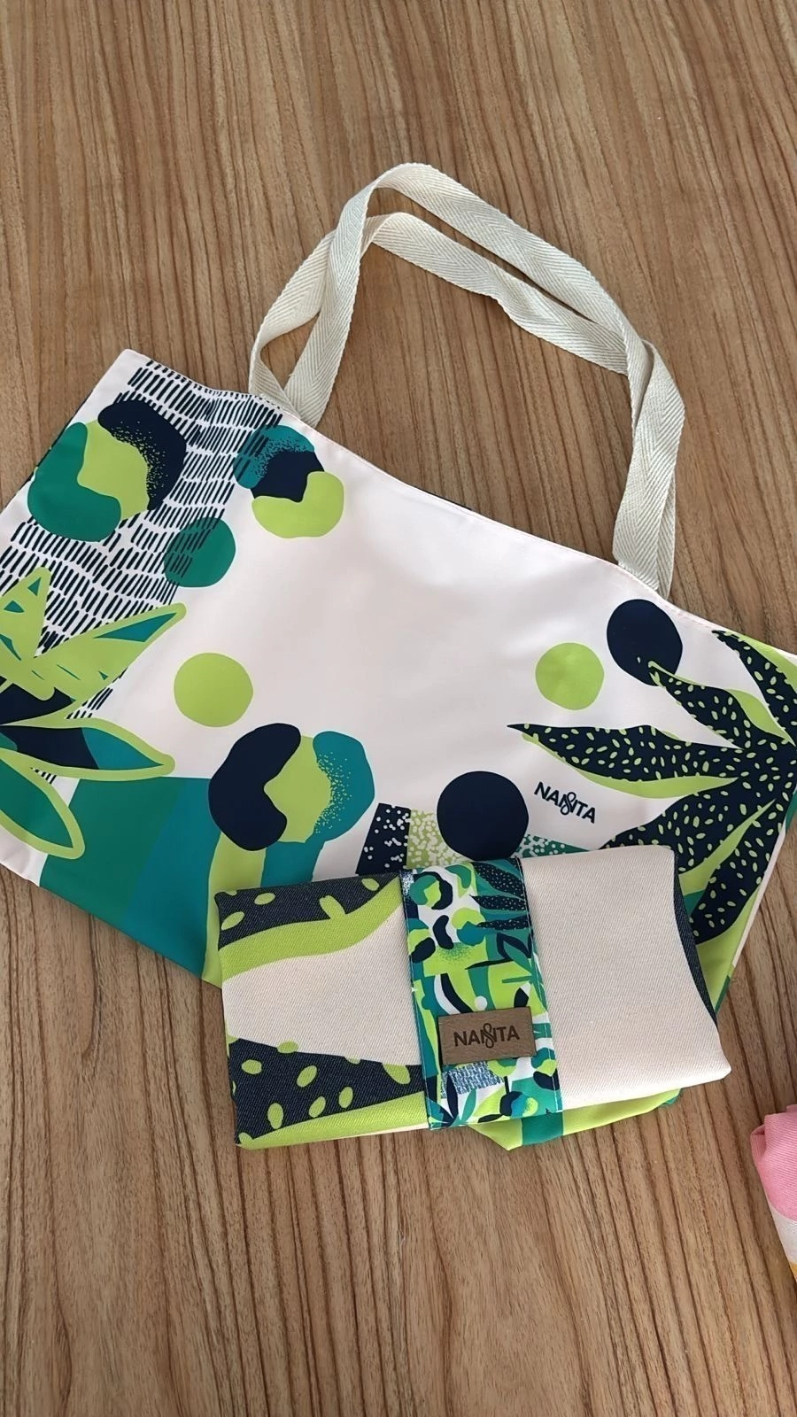 Bolso playero + lonita playera en juego