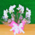 Arranjo com 2 mini orquídeas Phalaenopsis brancas - comprar online