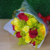 Bouquet com rosas amarelas e rosas vermelhas na internet