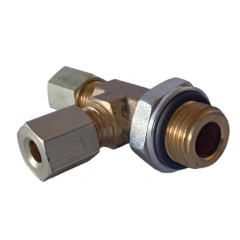 TEE MACHO LATERAL TUBO X ROSCA 12MMX12MM - 211.1.12.M12C - Conecta Componentes Automotivos 