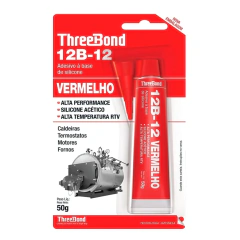 SILICONE THREE BOND ALTA TEMPERATURA 50 GRAMAS VERMELHO - 983.0.12B.12