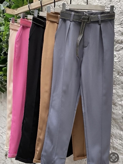 Calça Alfaiataria Cinto PRETA