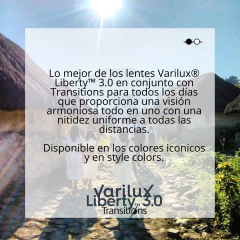 PROGRESIVO VARILUX LIBERTY 3.0 AR CLARITY CON TRANSITIONS - comprar en línea